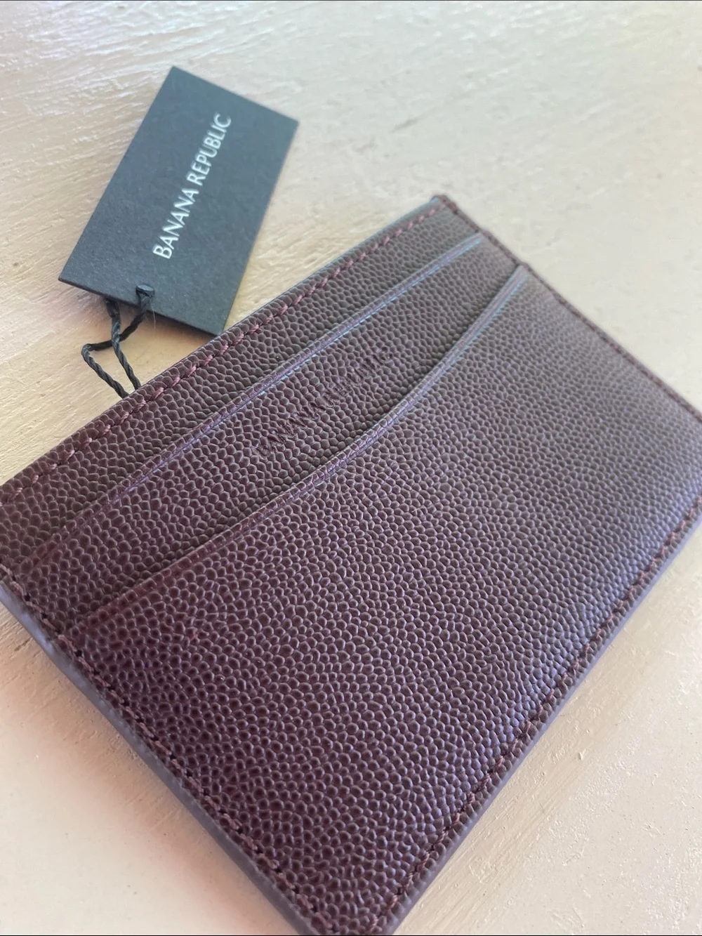 Banana Republic Brown Leather Card Holder